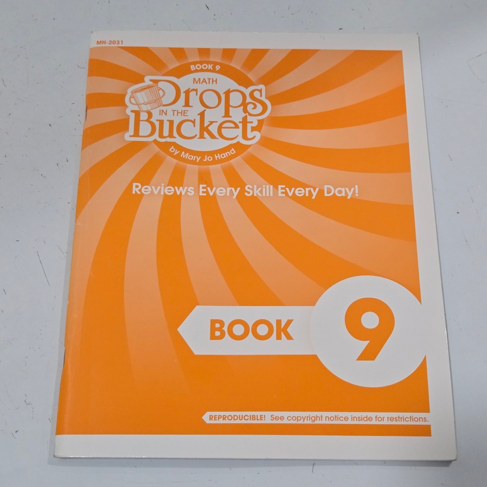 Math Drops in the Bucket Book 9 Mary Jo Hand Frog Publications MH-2031 Workbook